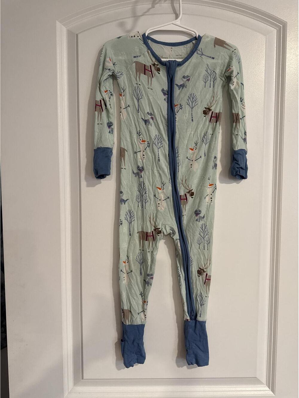 Disney Little Sleepies 12-18 Months Frozen Pajama Onesie